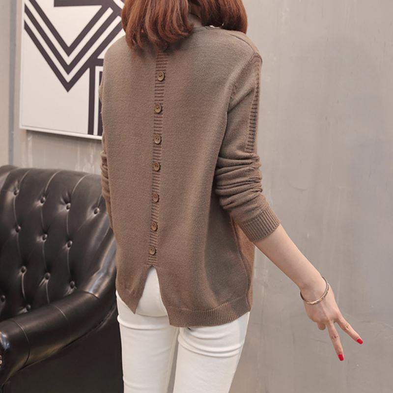 Damenoberteil Durian Winterpullover mit V-Ausschnitt
