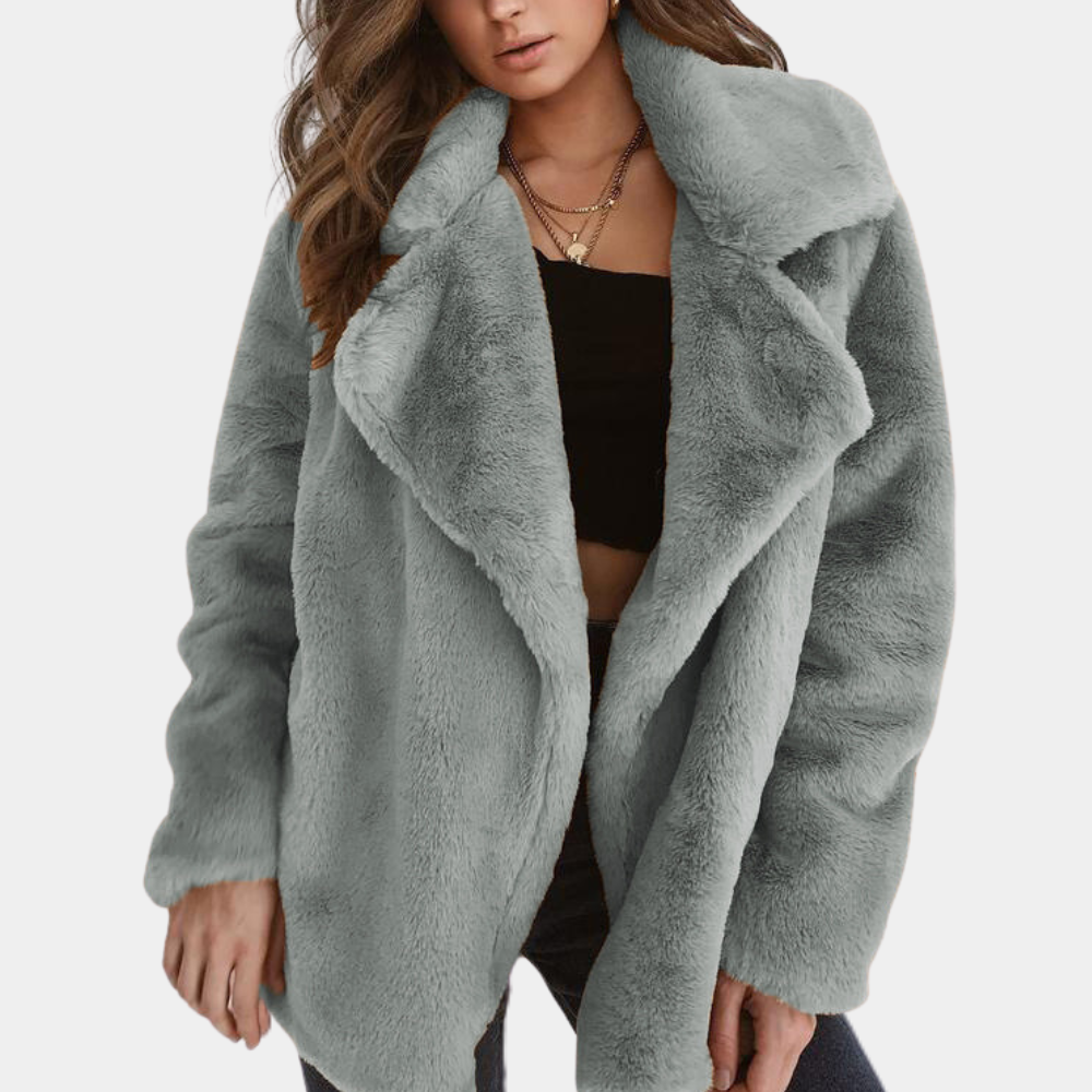ModeGeist | Oversize mit Offenem Kragen für Frauen Ideal für Den Herbst und Den Winter