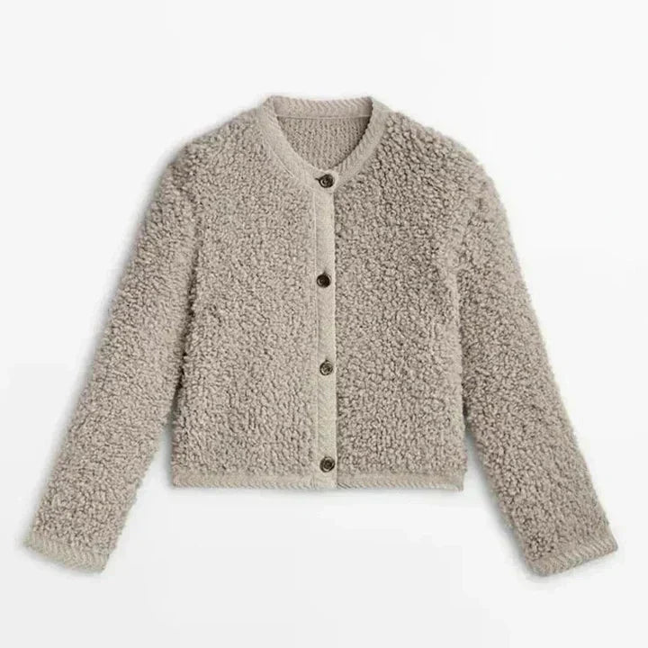 ModeGeist | Fuzzy Cardigan Weiche Textur Gemütliche Passform