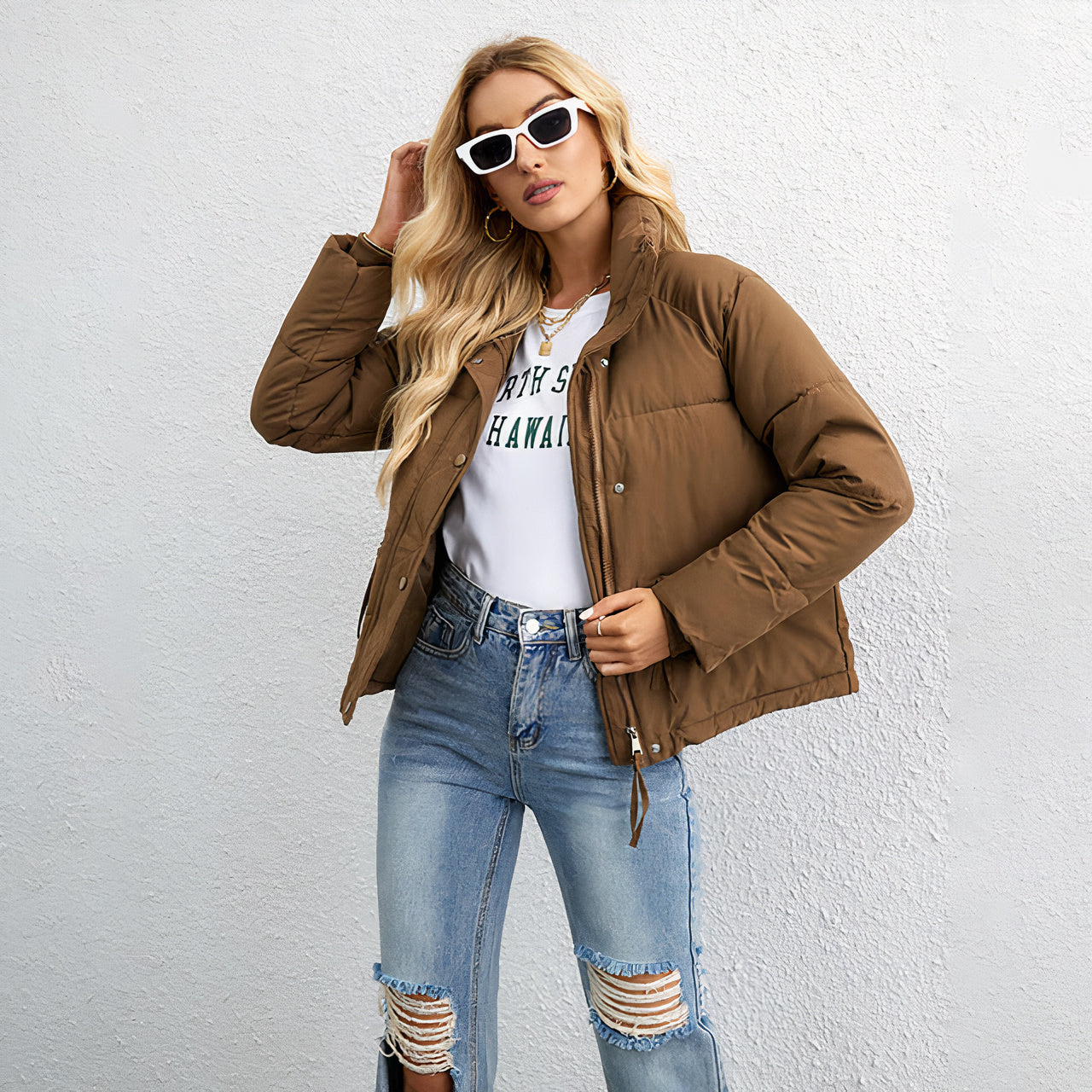 Modische Damen Daunenjacke Agathe