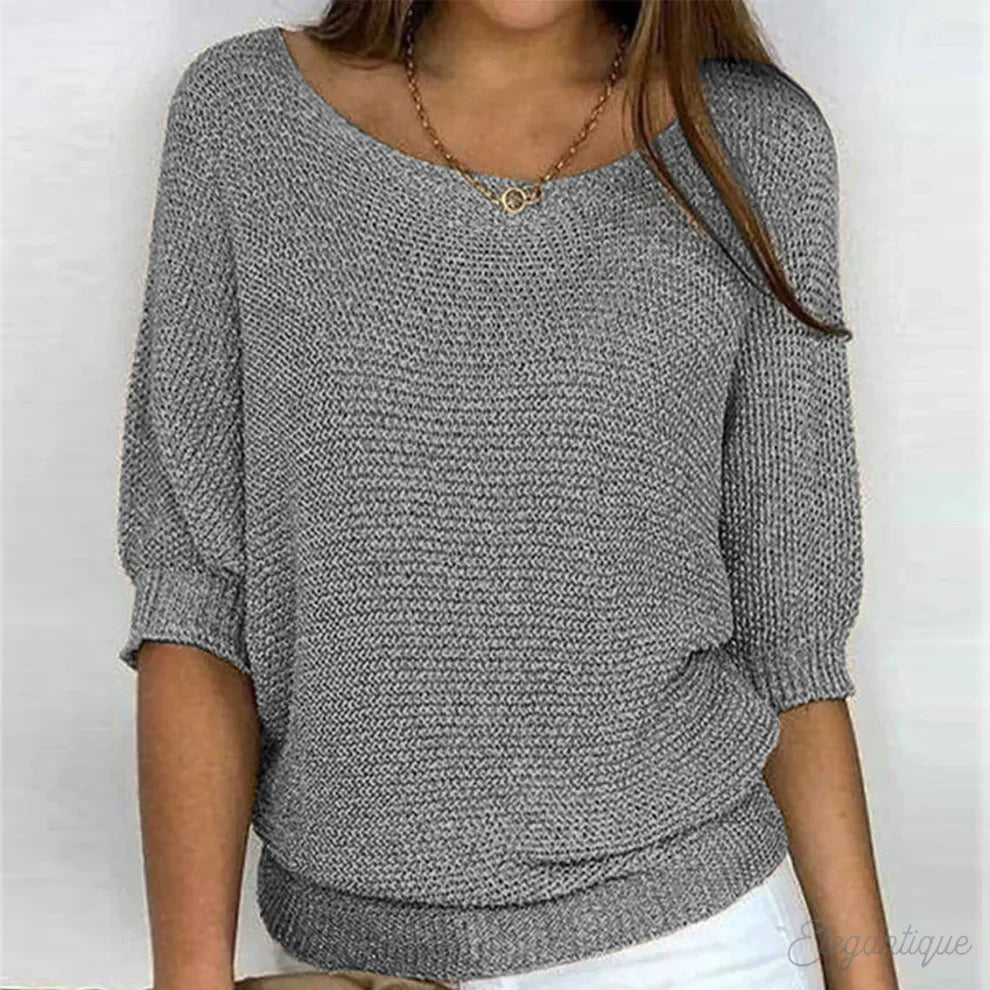ModeGeist | Schlichter Eleganter Pullover für Alltag und Büro