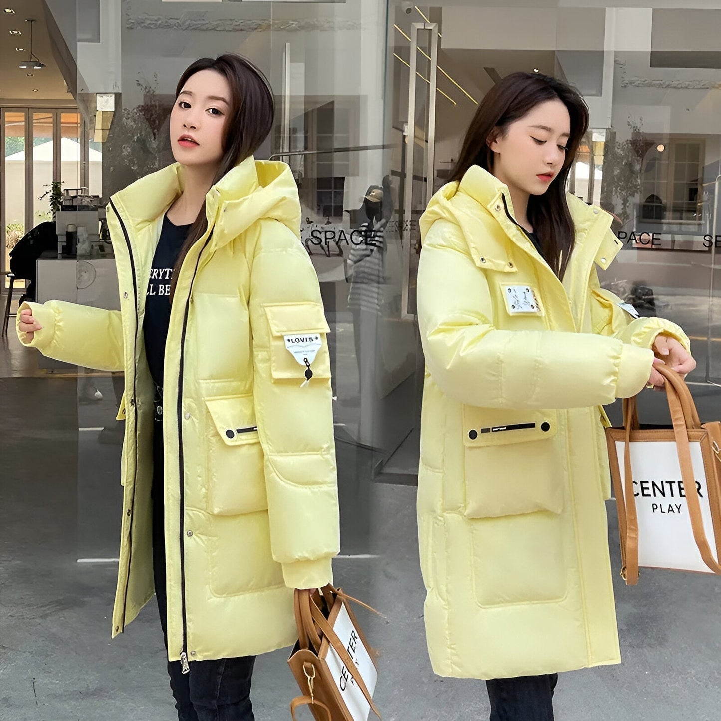 Neue Damen Winterjacke von Estelle mit Kapuze
