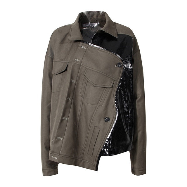 ModeGeist | Ich werde nicht brechen asymmetrische Jacke