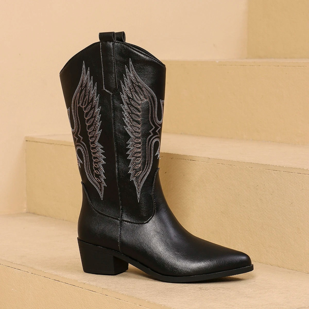 ModeGeist | Bestickte Western Cowboy Stiefel