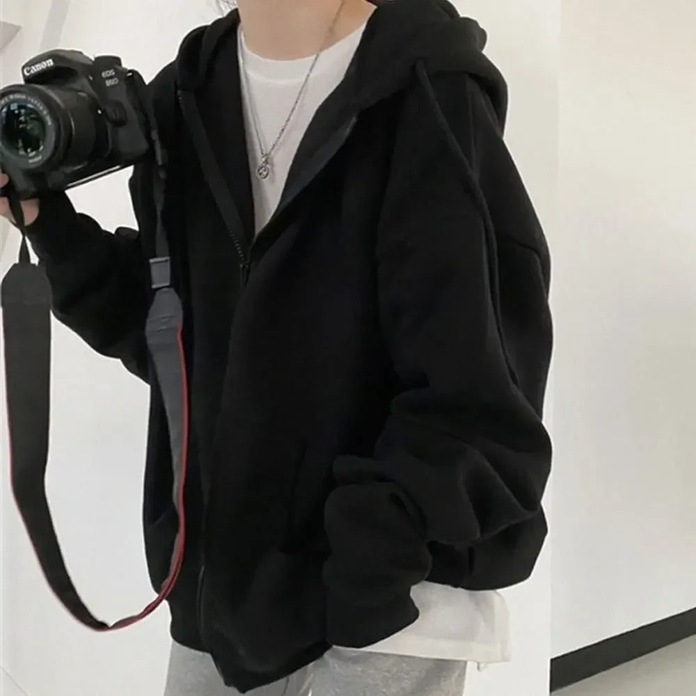 ModeGeist | Oversized Jacke mit Reißverschluss