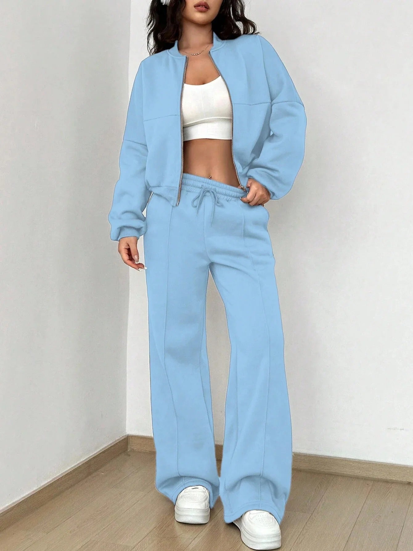 ModeGeist | Damen Zwei Teile Bomberjacke und Hose