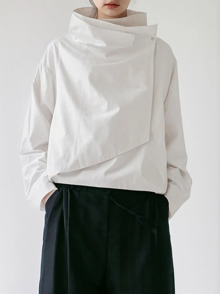 ModeGeist | Damen Freizeit Stehkragen Lange Jacke
