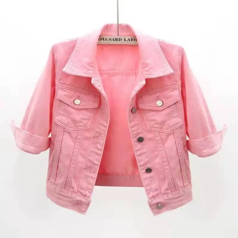 ModeGeist | Damen Jeansjacke mit Klassischer Passform