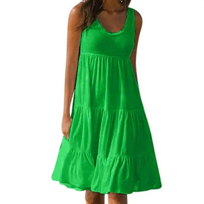 MODEGEIST Damen Bodycon-Kleid rückenfrei ärmellos schwarz