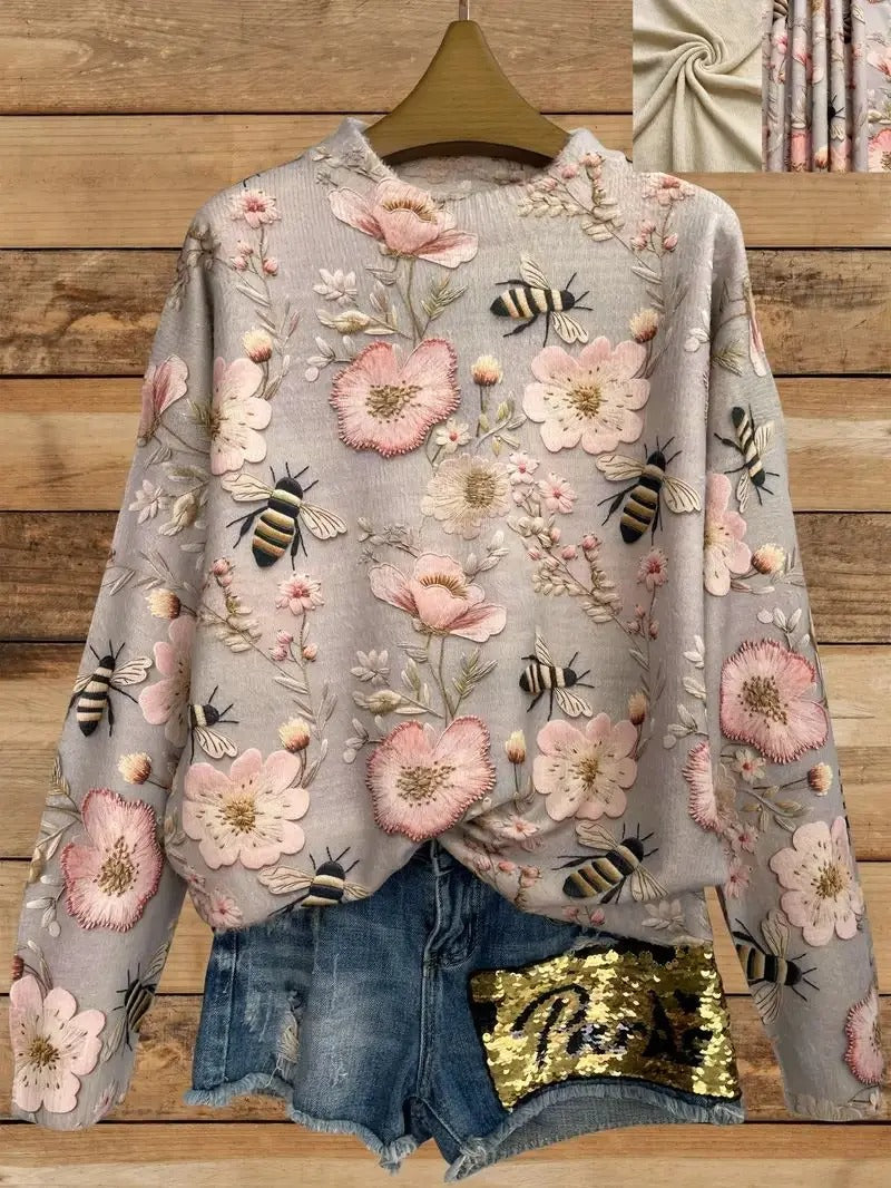 ModeGeist | Bedruckter Pullover für Damen