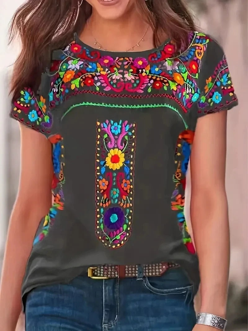 Birdie Kurzarm-Shirt mit Rundhals