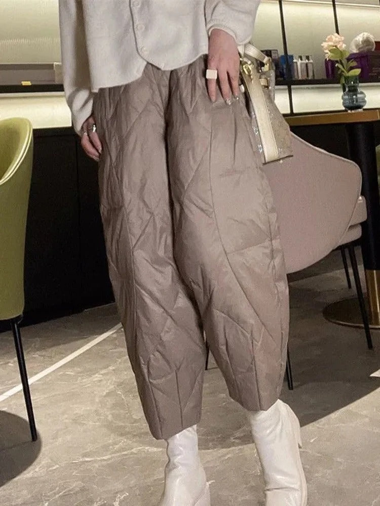 ModeGeist | Winddichte Weiche Baumwollhose für Den Winter