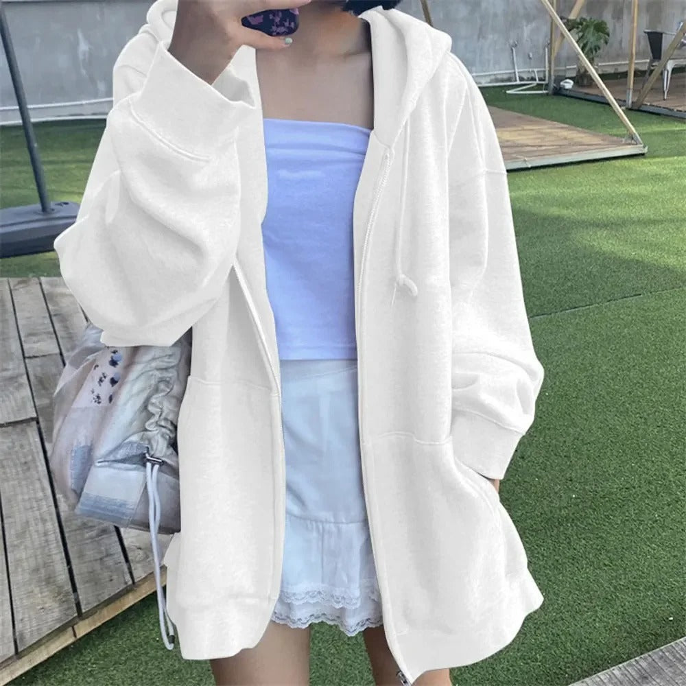 ModeGeist | Oversized Jacke mit Reißverschluss