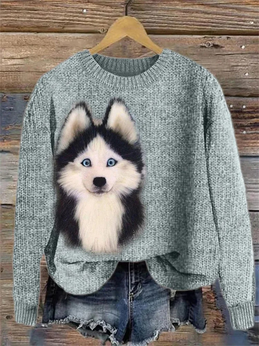 ModeGeist | Bedruckter Pullover für Frauen