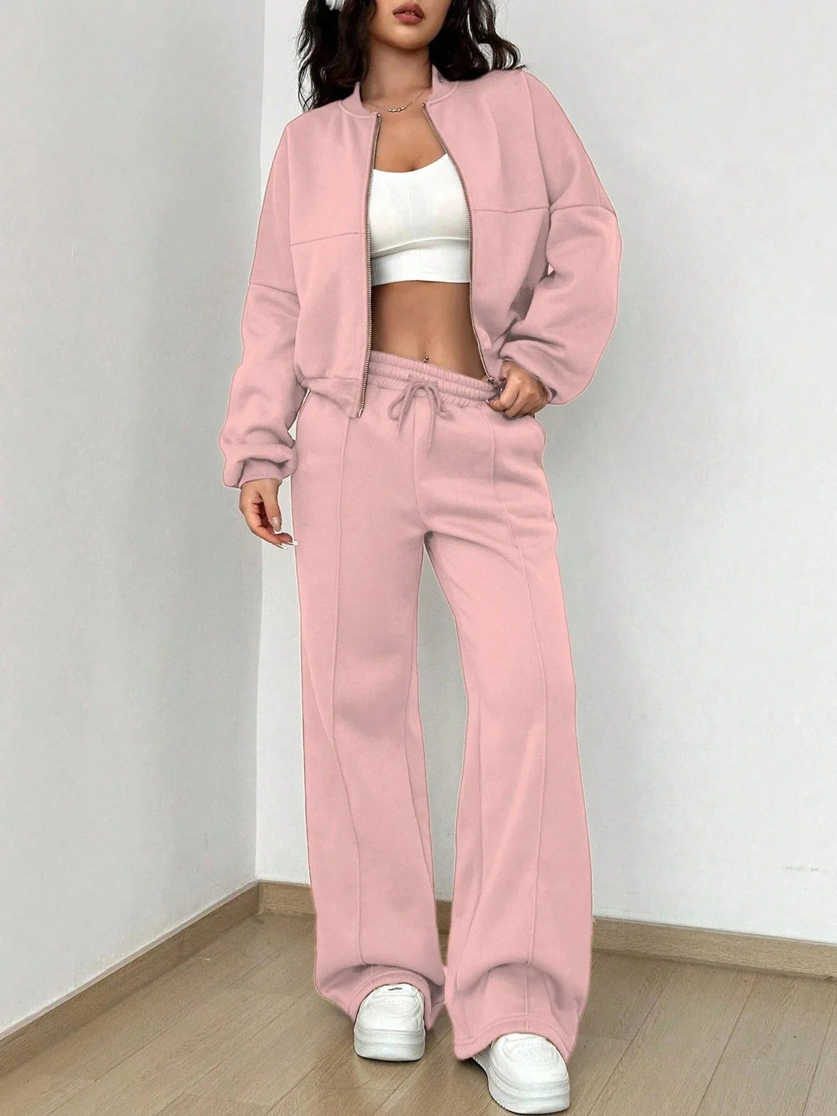 ModeGeist | Damen Zwei Teile Bomberjacke und Hose