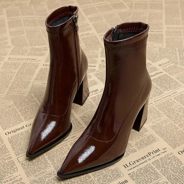 ModeGeist | Winter Plus Samt Spitzenstiefel