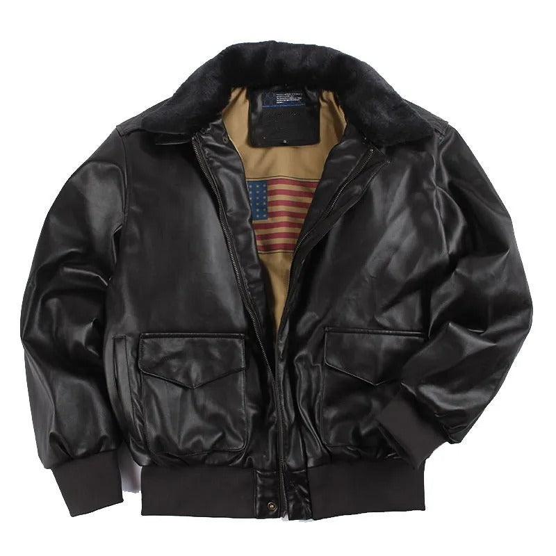 Männer Lederjacke im klassischen Stil
