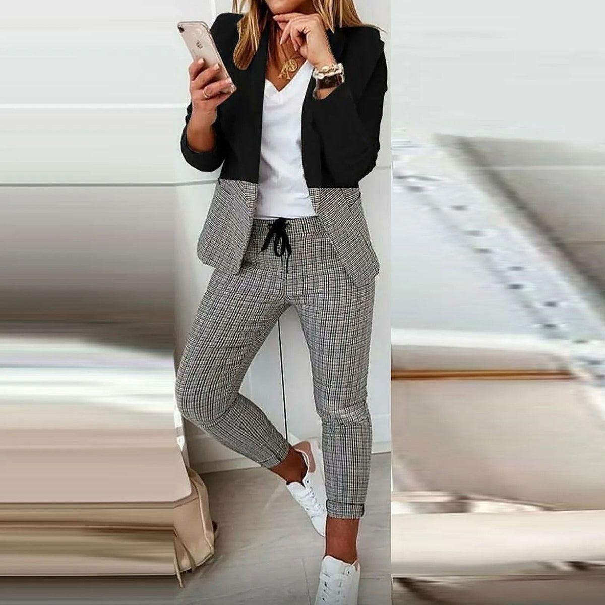 Blazer und Hose Diana mit langen Ärmeln