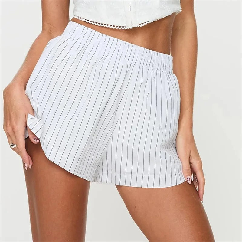 Celeste Boxershorts mit Streifen