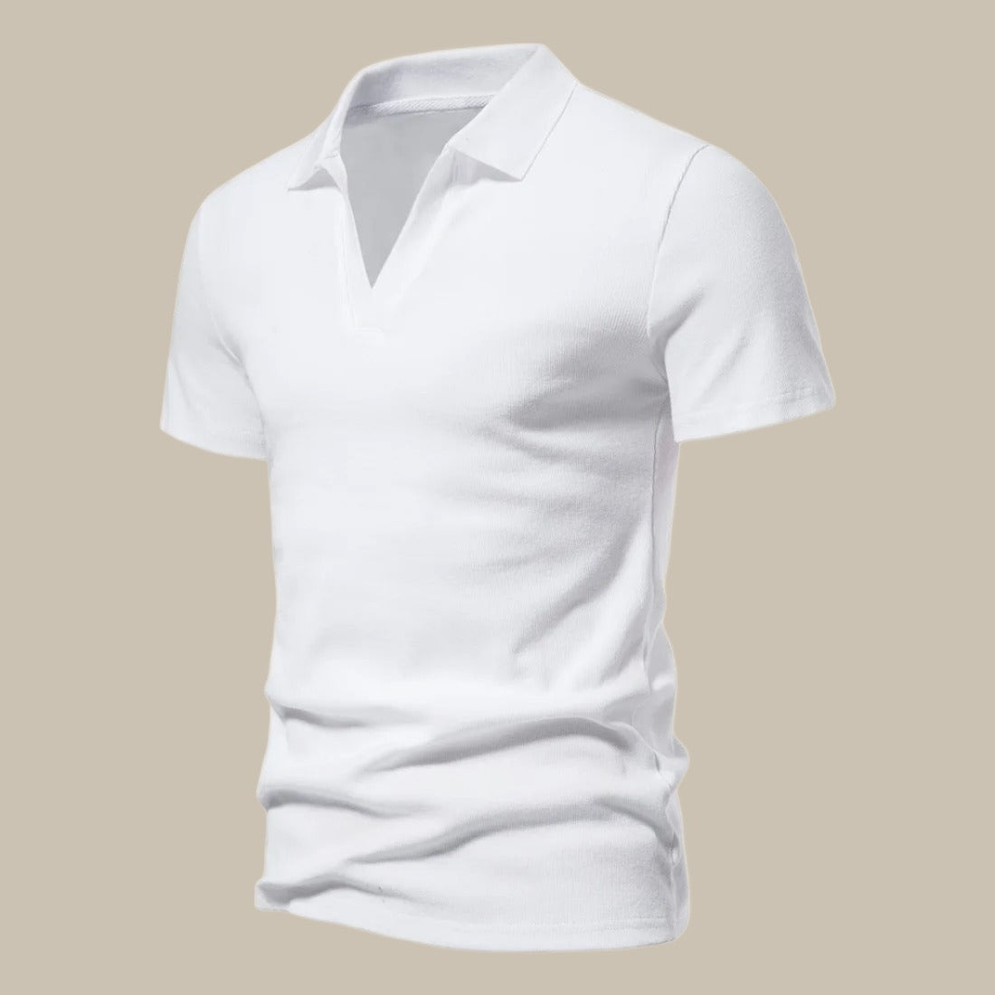 Hochwertiges Herren-Polohemd im Merino-Stil