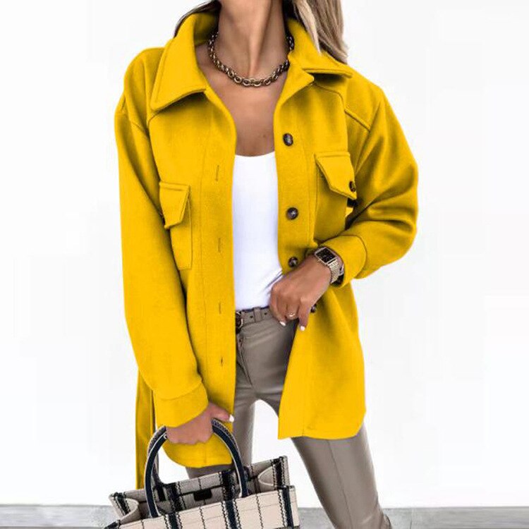 ModeGeist | Stylische Woll-Look Jacke für Frauen