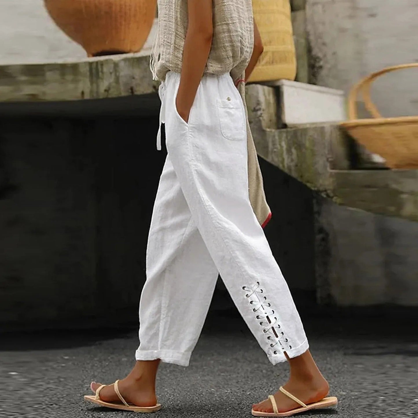 Clara: bequeme, weit geschnittene Hose