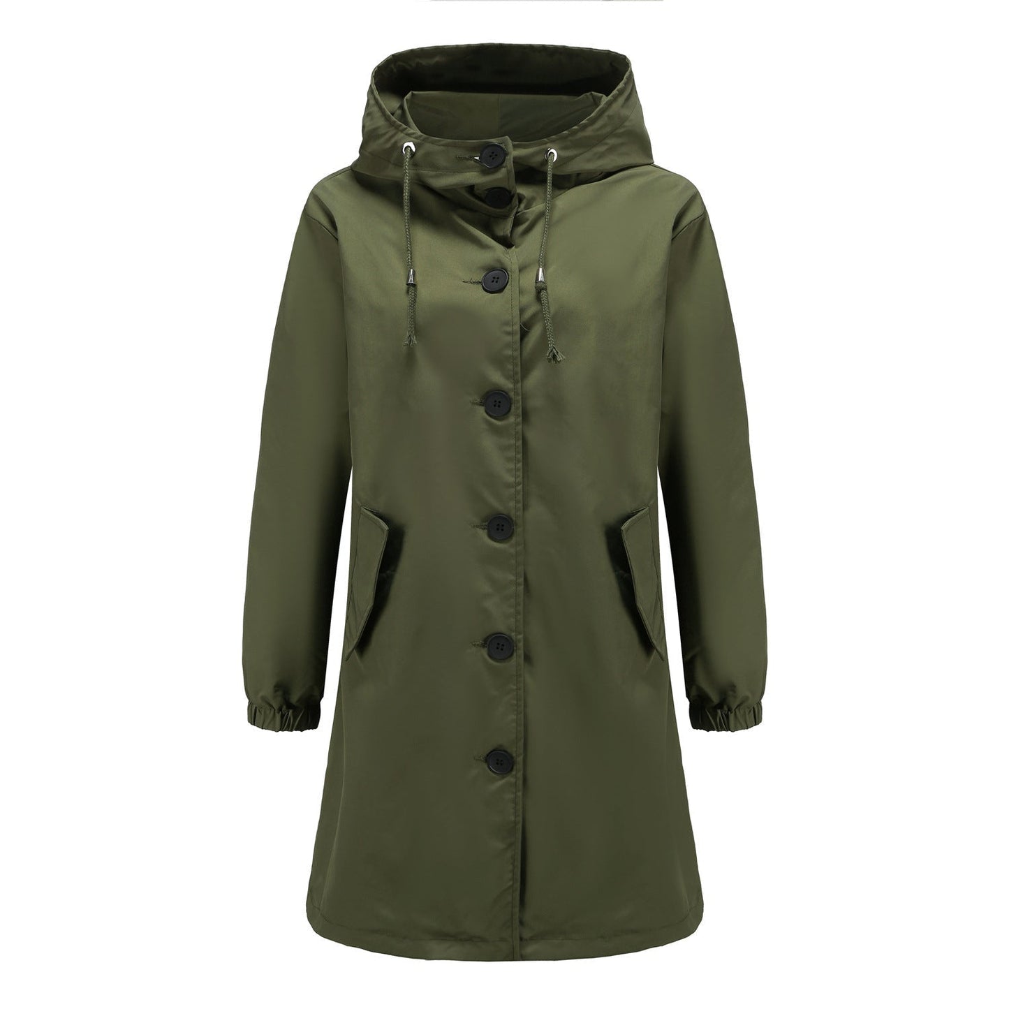 ModeGeist | Klassisch Uni mit Knopfblende für Frauen Ideal für Herbst Winter