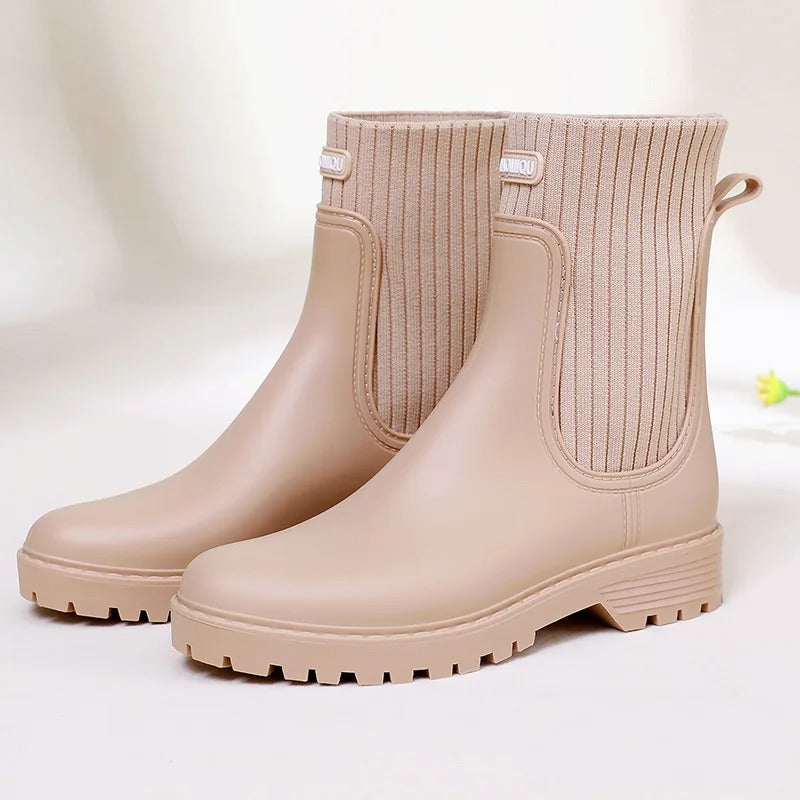 ModeGeist | Stiefeletten Strickbund