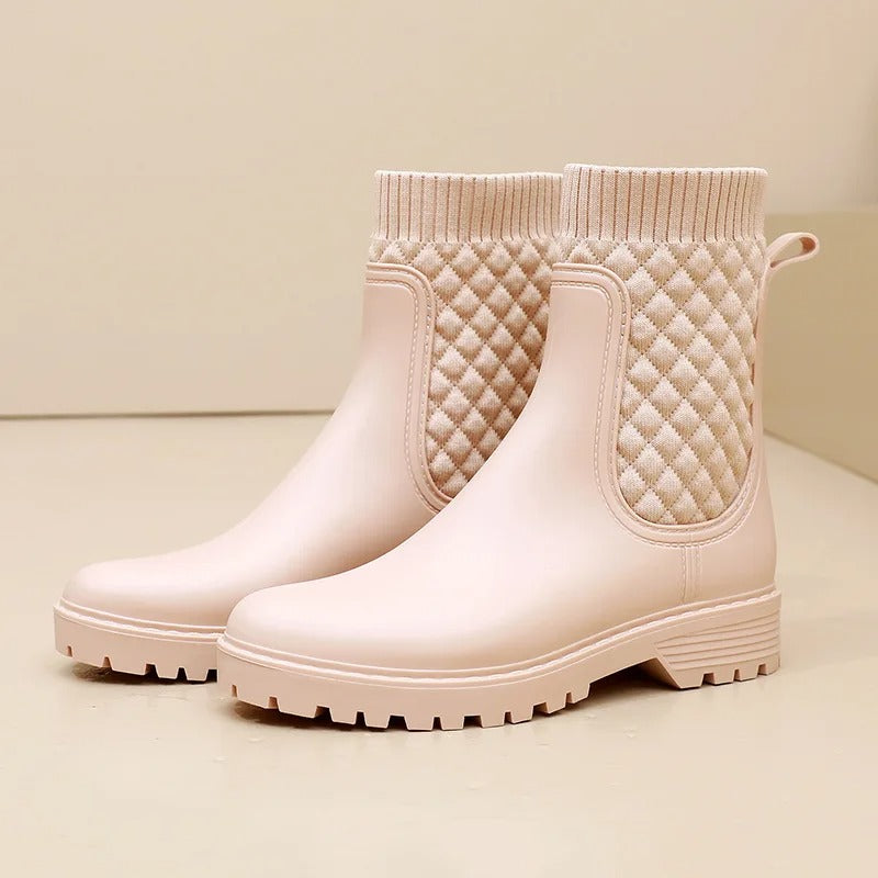 ModeGeist | Stiefeletten Strickbund
