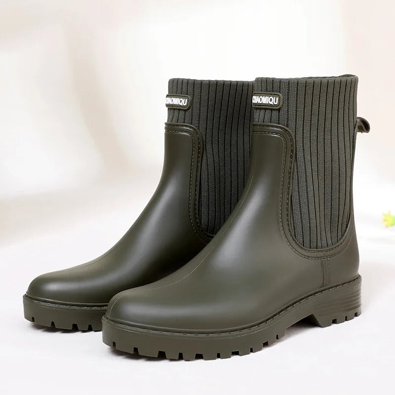 ModeGeist | Stiefeletten Strickbund