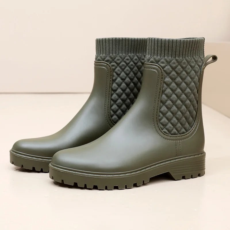 ModeGeist | Stiefeletten Strickbund