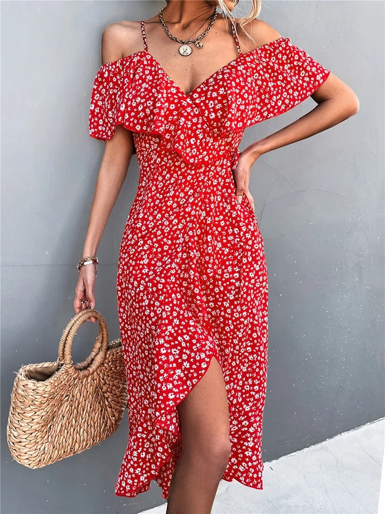 Blumenmuster-Sommerkleid Aira