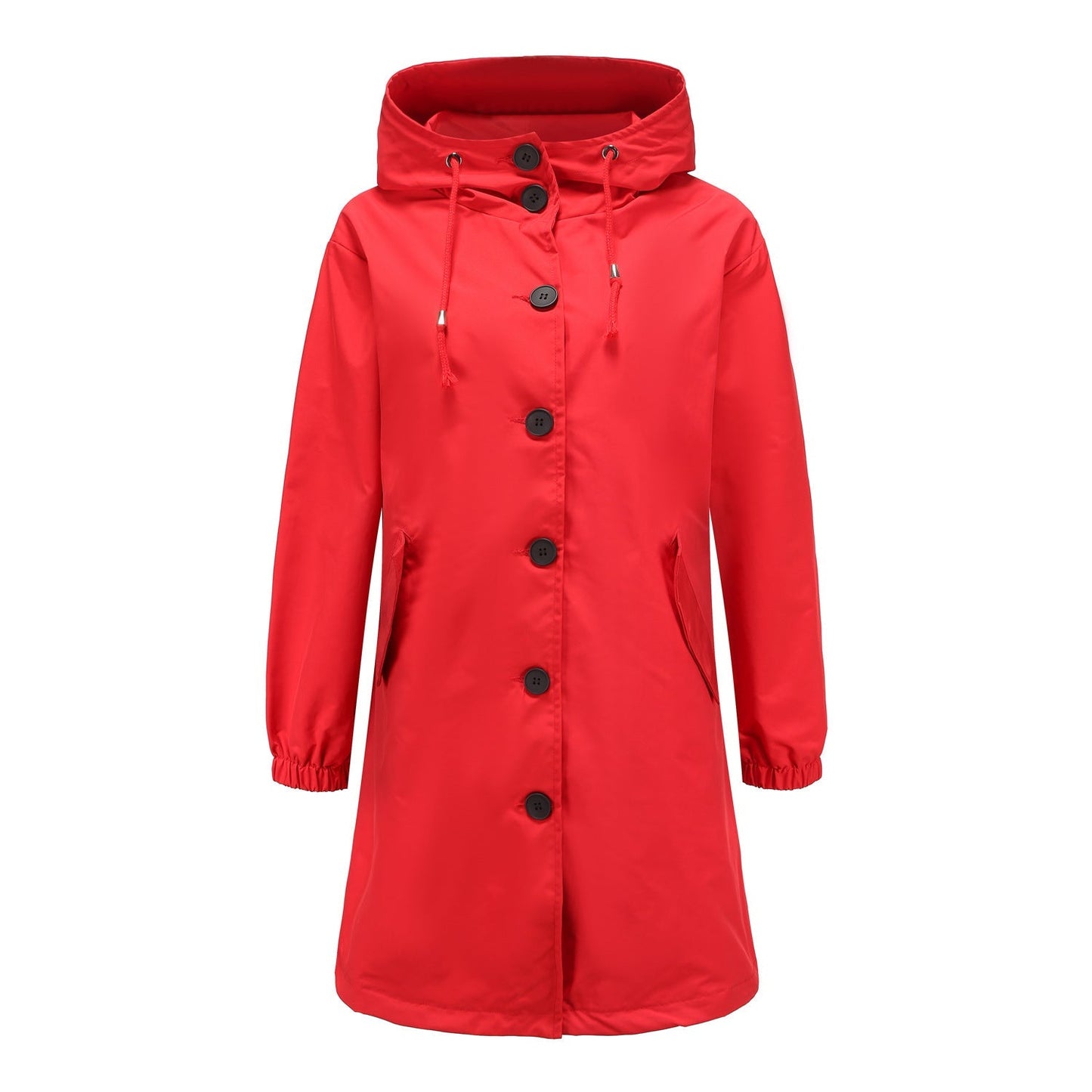 ModeGeist | Klassisch Uni mit Knopfblende für Frauen Ideal für Herbst Winter