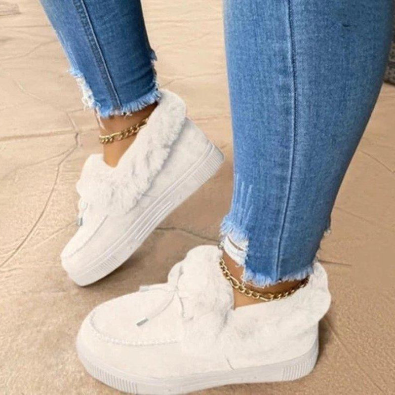 ModeGeist | Bequeme Damen Hausschuhe mit Luxuriösem Pelz