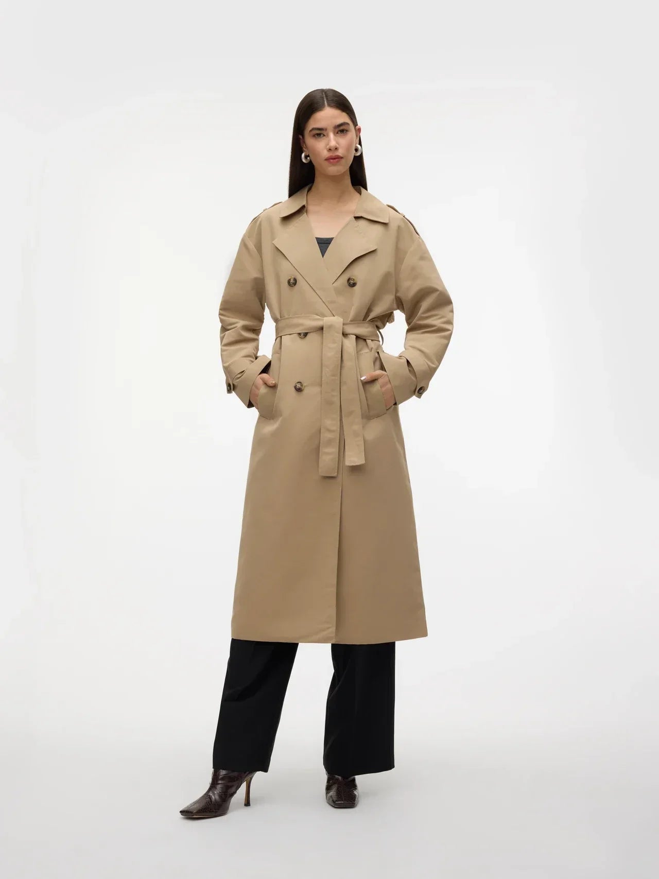 ModeGeist | Trenchcoat Stilvoll und Funktional Ideal für Windige Tage