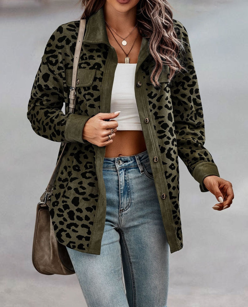 Damenjacke Valeria: modische Jacke im Leoparden-Look