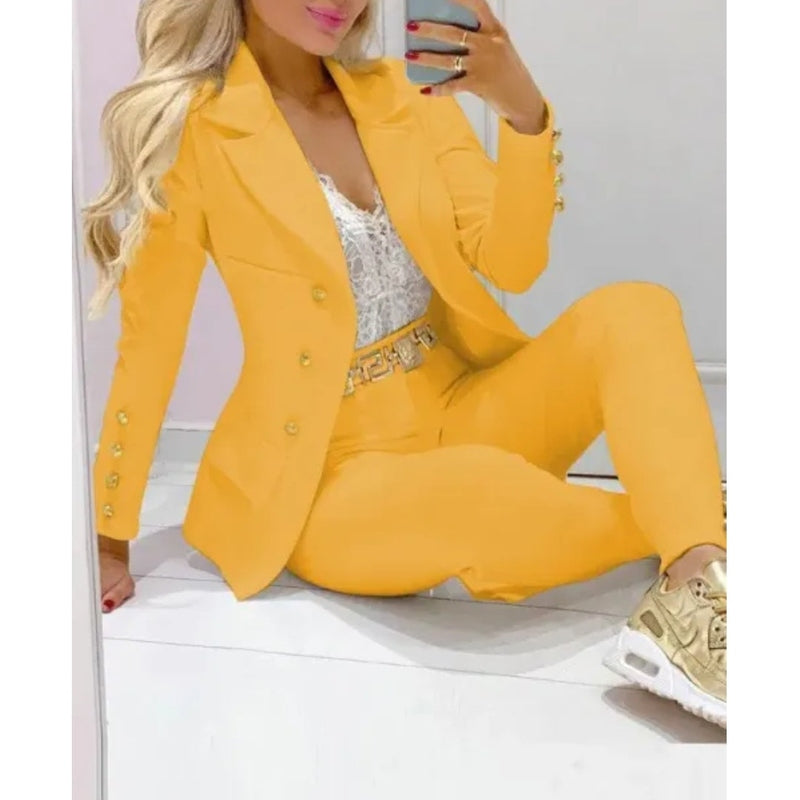 Avelena: Edles Damen-Anzugset mit Blazer und Hose