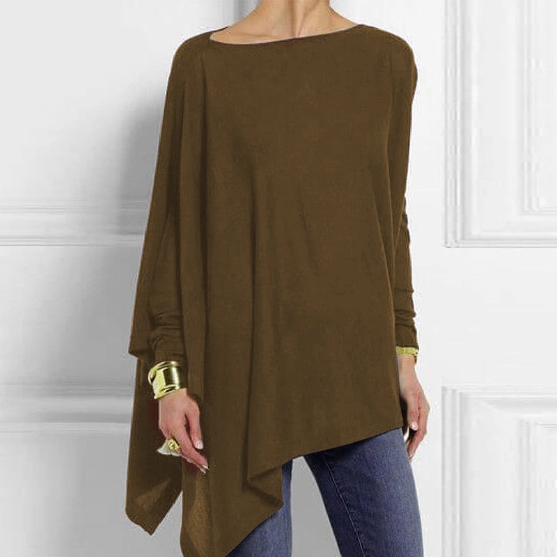 Amaya Damen Top – asymmetrischer Schnitt, Sommer