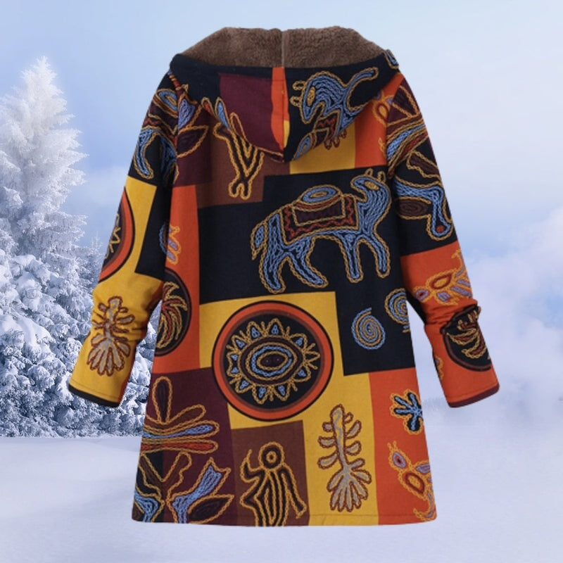 Damenjacke Felicia: warm und floral gemustert