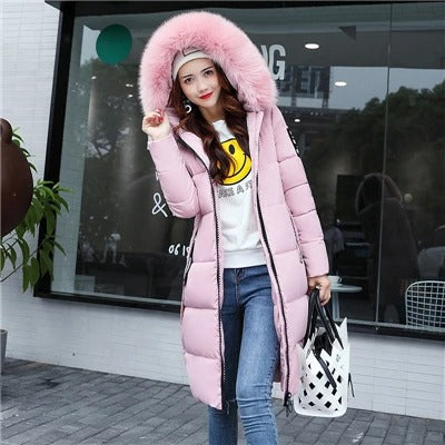 Damen-Pufferparka Annalisa mit Kunstfellkragen