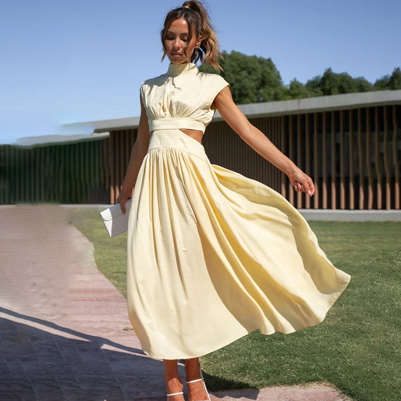 MIRAY - Midi-Kleid mit Seitenschlitzen