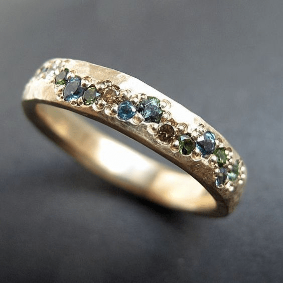 MODEGEIST Damen Vintage-Ring Mehrfarbig Verstellbar