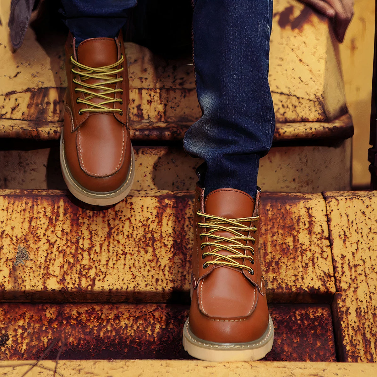 Marken-Winterschuhe für Herren - Vintage-Stil