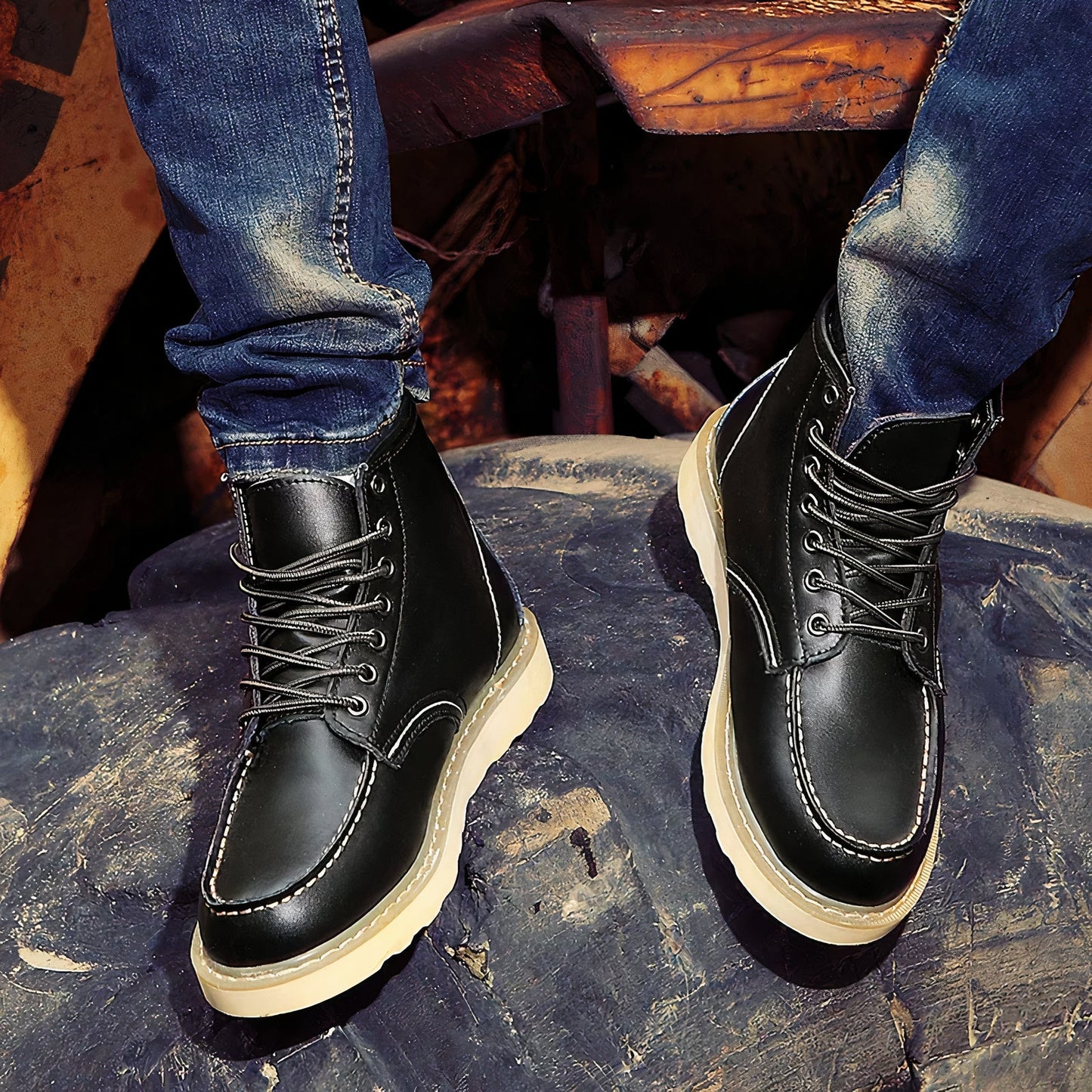 Marken-Winterschuhe für Herren - Vintage-Stil