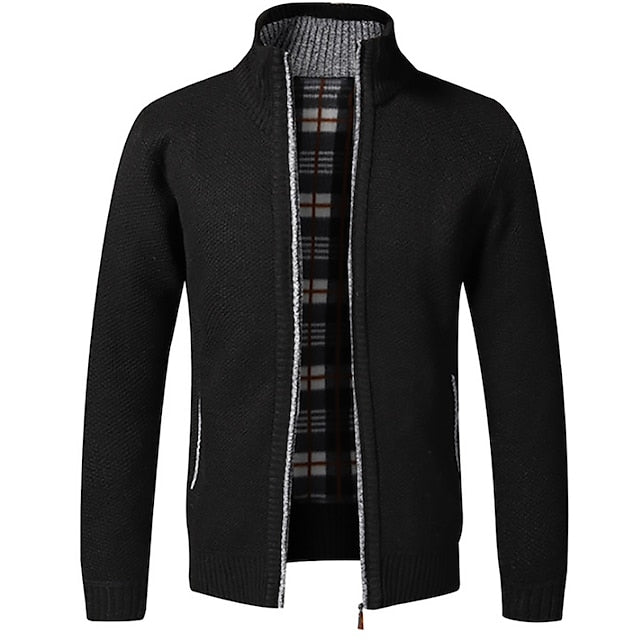 Herren-Strickjacke mit Reißverschluss