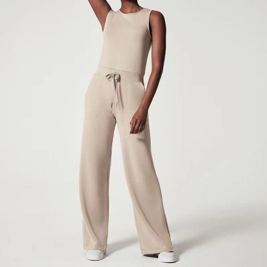 MODEGEIST Damen Jumpsuit Verstellbare Träger Schwarz