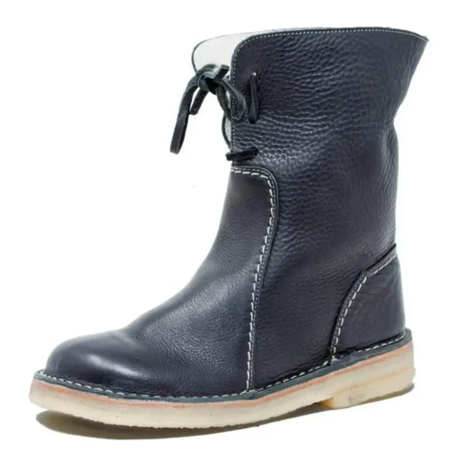 Molly warme Lederstiefel für Schnee
