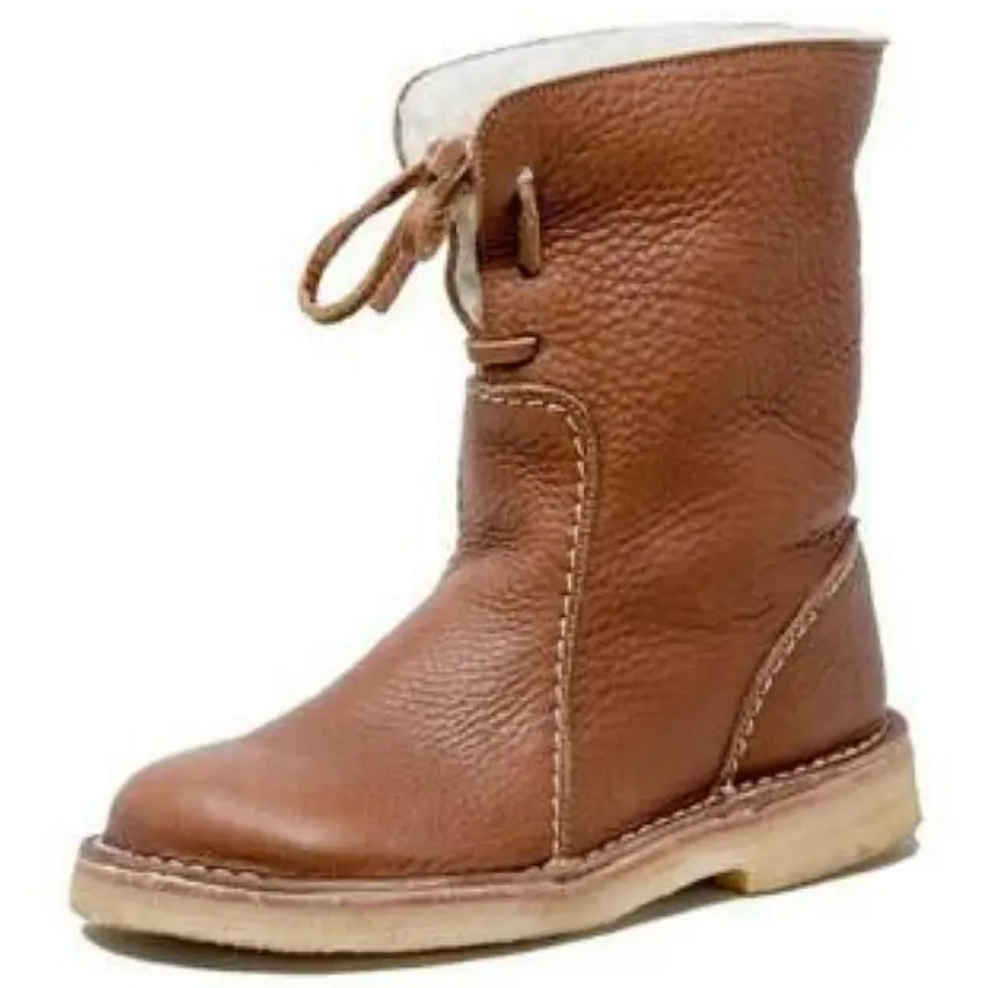 Molly warme Lederstiefel für Schnee