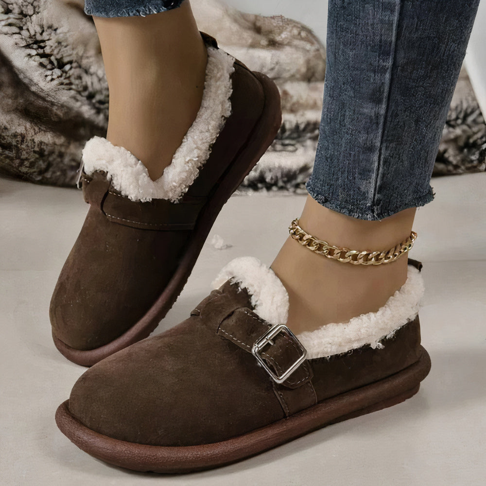 Winter-Warme Damen-Plüschsandalen Arina