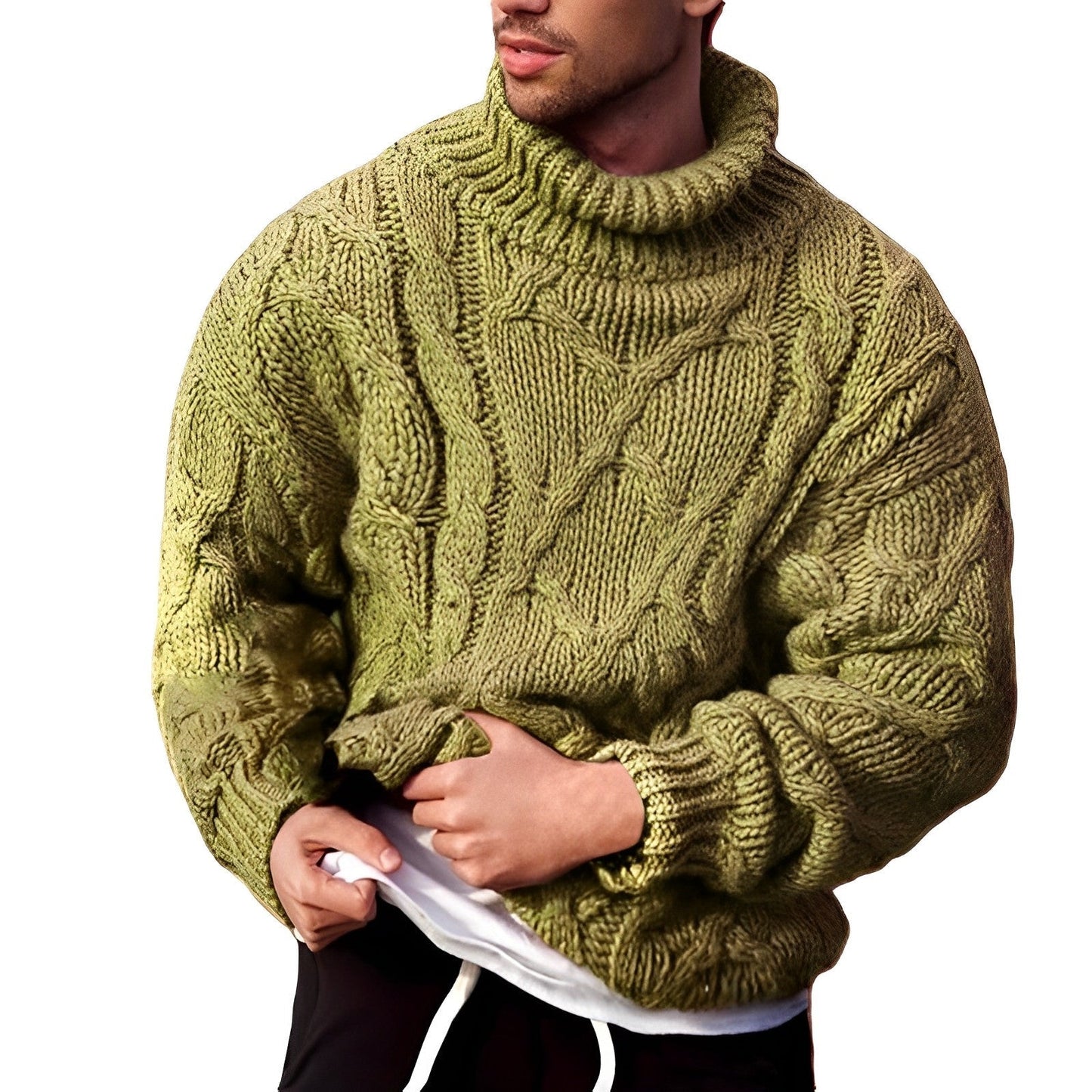 Grobstrick-Pullover Nilson aus warmer Wolle